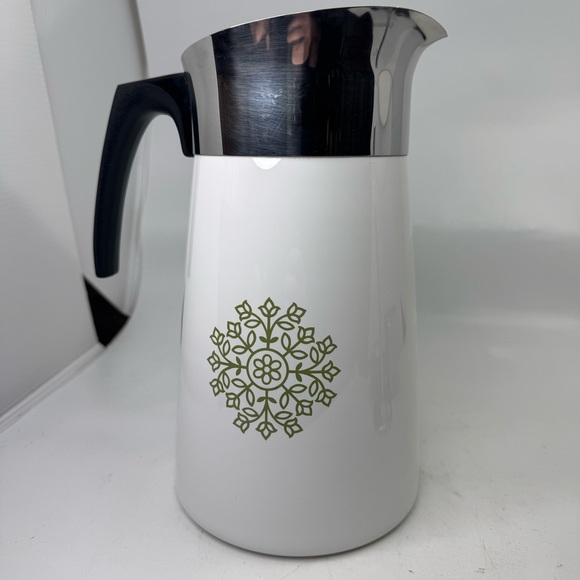 Corning Ware Green Medallion 9 Cup Stovetop Percolator - Complete - Picture 6 of 15
